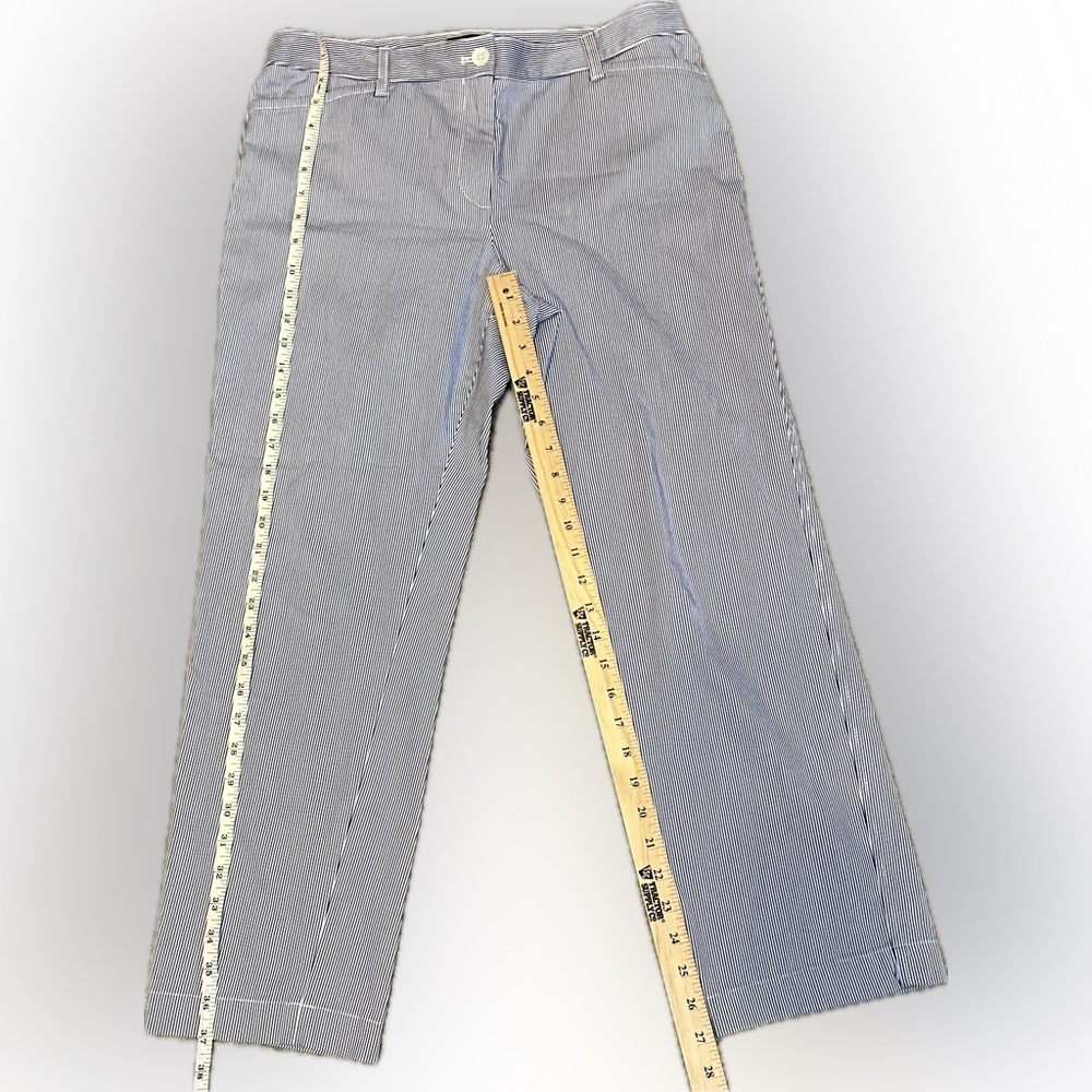 Talbots Stretch Cotton Curvy Fit Pinstripe Chinos size 12P - Picture 5 of 13